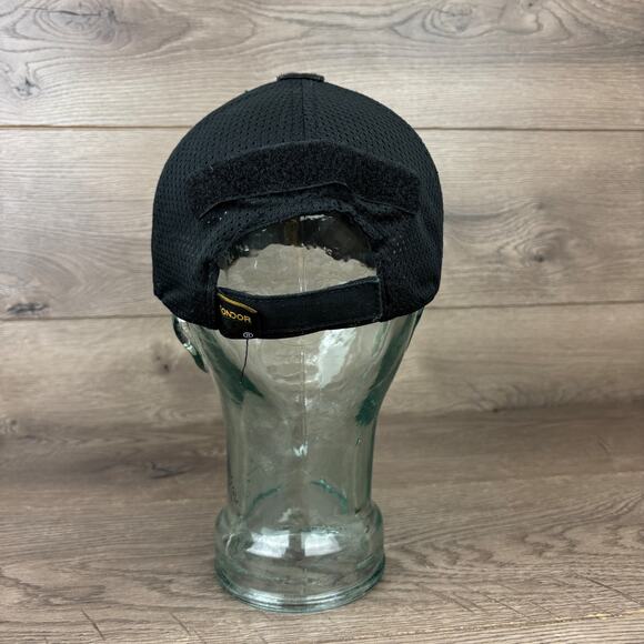 Condor Mesh Tactical Cap - TC-002 Black Adjustable Strapback Baseball Hat - Picture 5 of 11